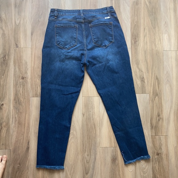 Kancan button fly distressed raw hem jean size 15 / 31 - Picture 16 of 17